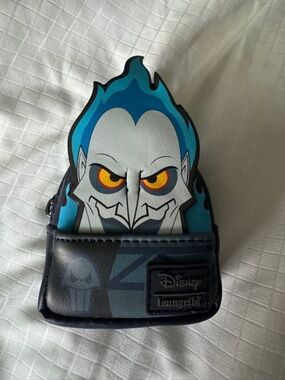 Brand New Loungefly Hades Mini Wallet in Blue, Black and Yellow